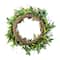 Glitzhome® 24" Easter Lavender & Bird Nest Wreath